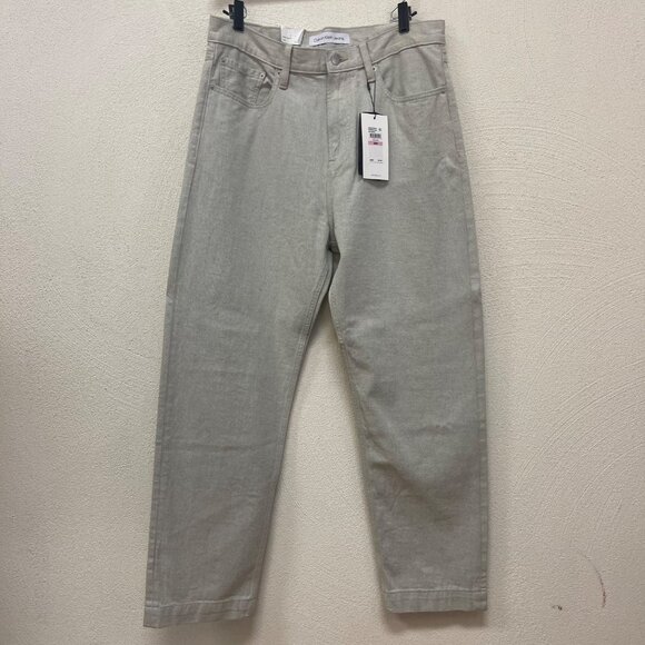 Calvin Klein Tyson Natural Wide Leg Fit Men’s Jeans Size 32W  NWT - Picture 1 of 5